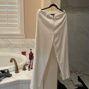 Ming wang size medium white pull on pants